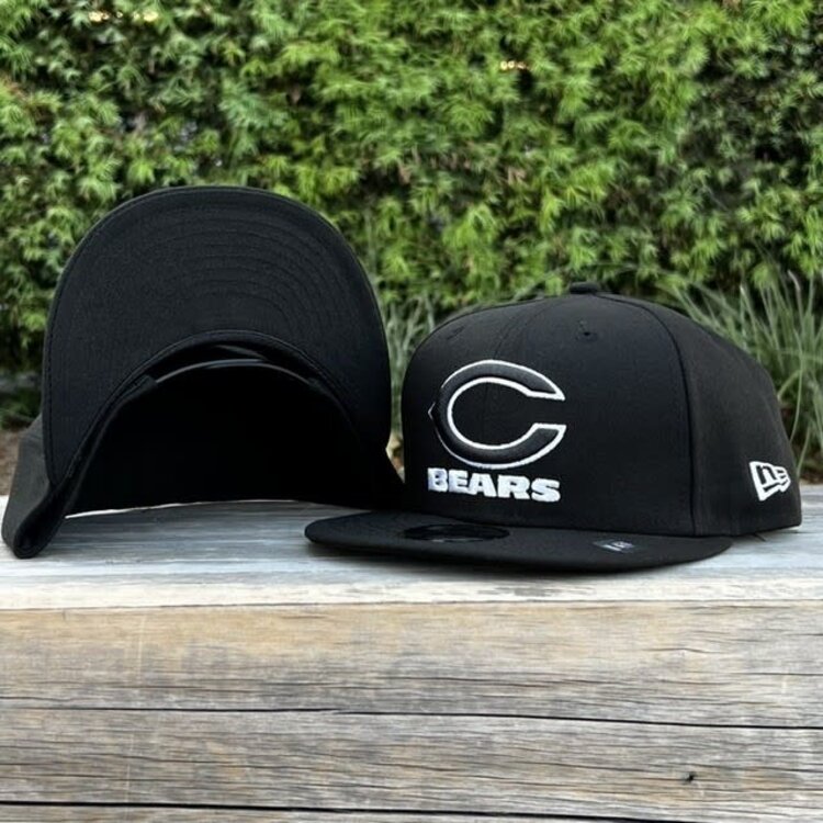 New Era Chicago Bears Black White Snapback 950