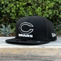 New Era Chicago Bears Black White Snapback 950