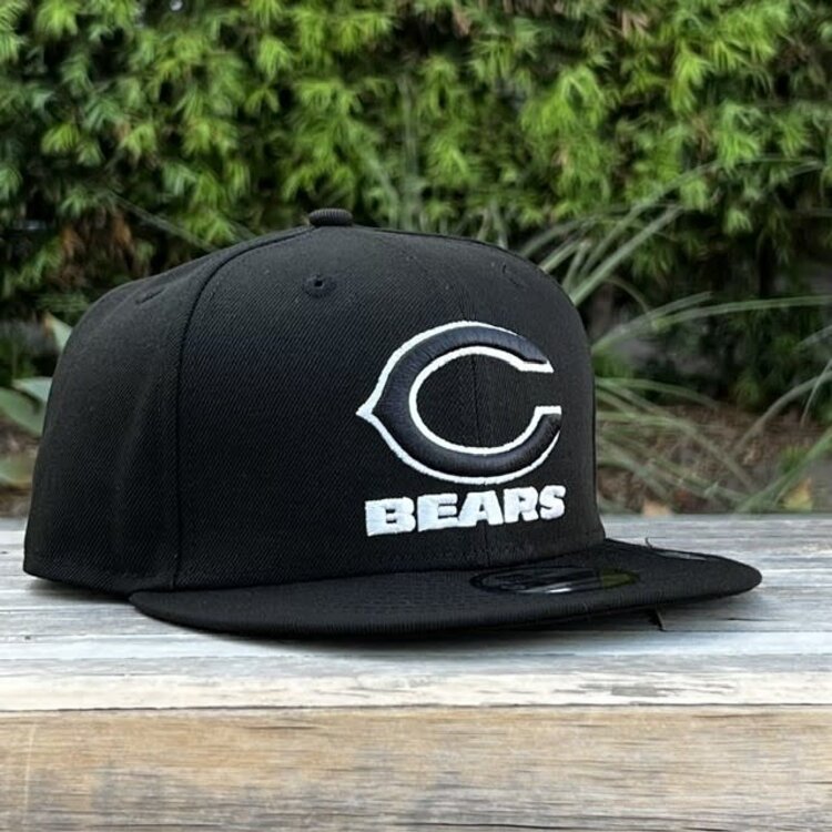 New Era Chicago Bears Black White Snapback 950