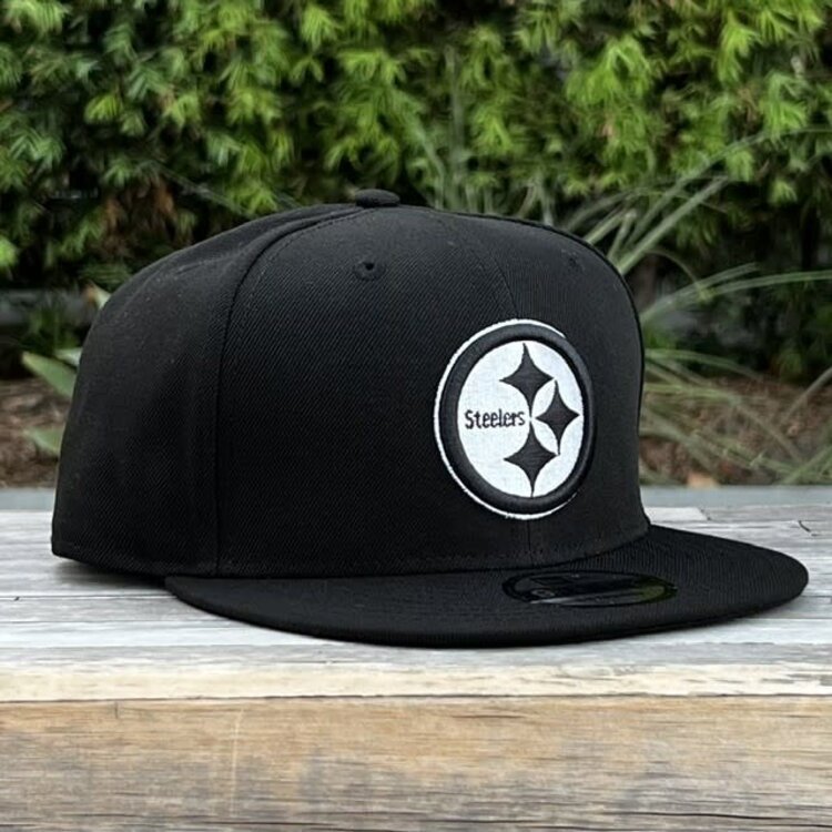 New Era Pittsburgh Steelers Black White Snapback 950