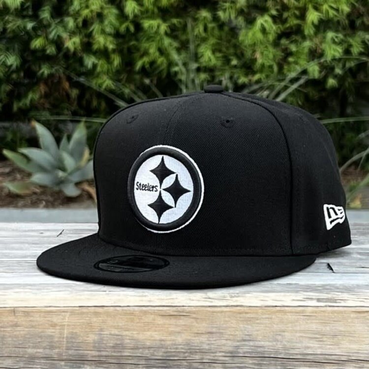 New Era Pittsburgh Steelers Black White Snapback 950