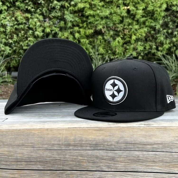 New Era Pittsburgh Steelers Black White Snapback 950
