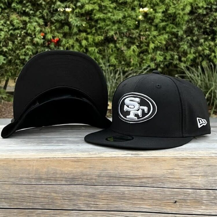 New Era San Francisco 49ers Black White Snapback 950