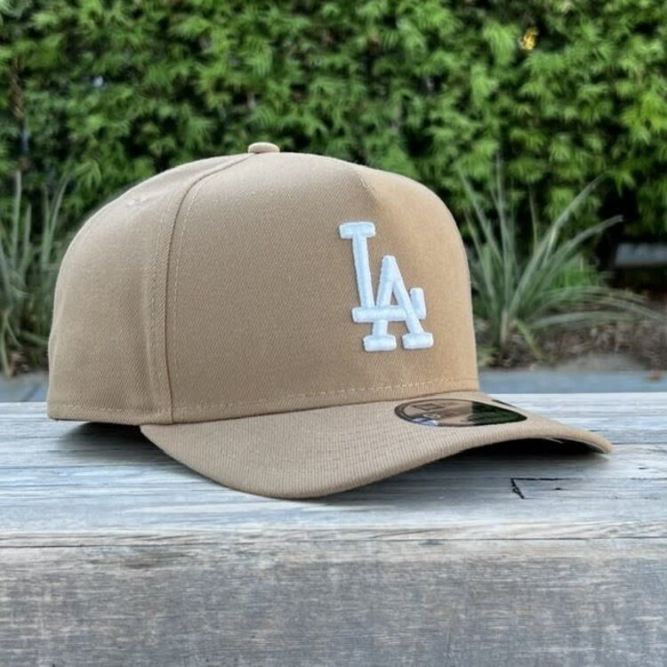 New Era LA Dodgers Khaki White 950  A-Frame