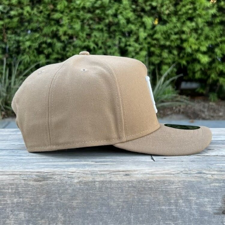 New Era LA Dodgers Khaki White 950  A-Frame
