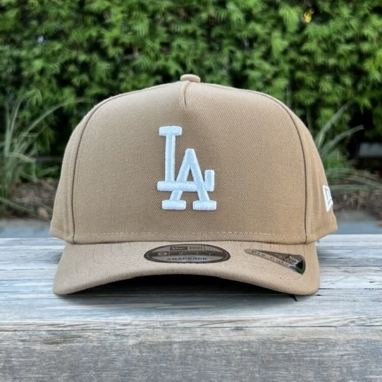 New Era LA Dodgers Khaki White 950  A-Frame