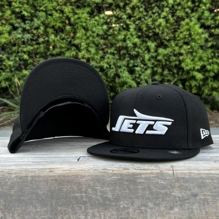 New Era New York Jets Black White Snapback 950