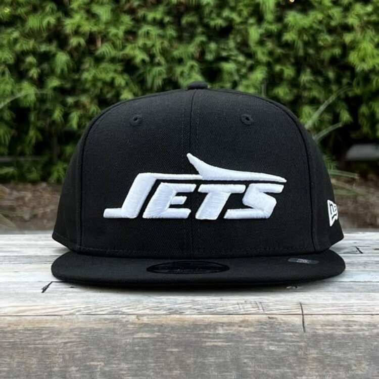 New Era New York Jets Black White Snapback 950