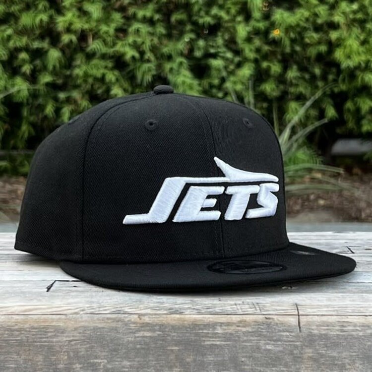 New Era New York Jets Black White Snapback 950