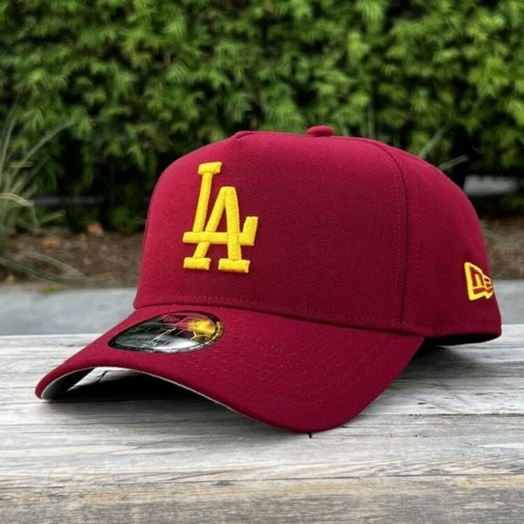 New Era LA Dodgers Cardinal Gold SC Side Patch 940 A-Frame