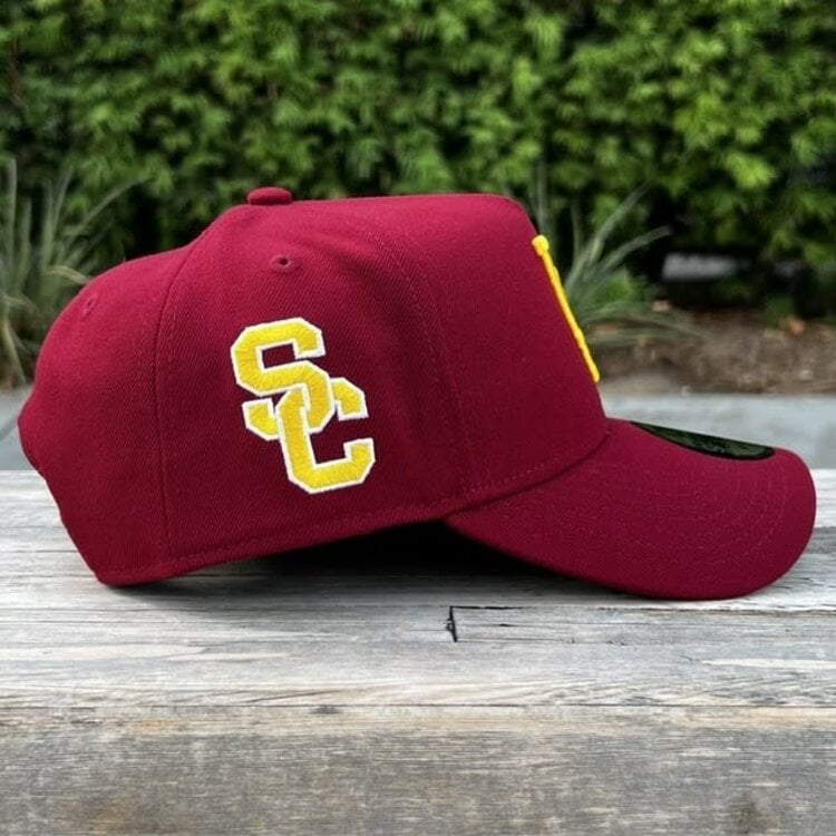 New Era LA Dodgers Cardinal Gold SC Side Patch 940 A-Frame