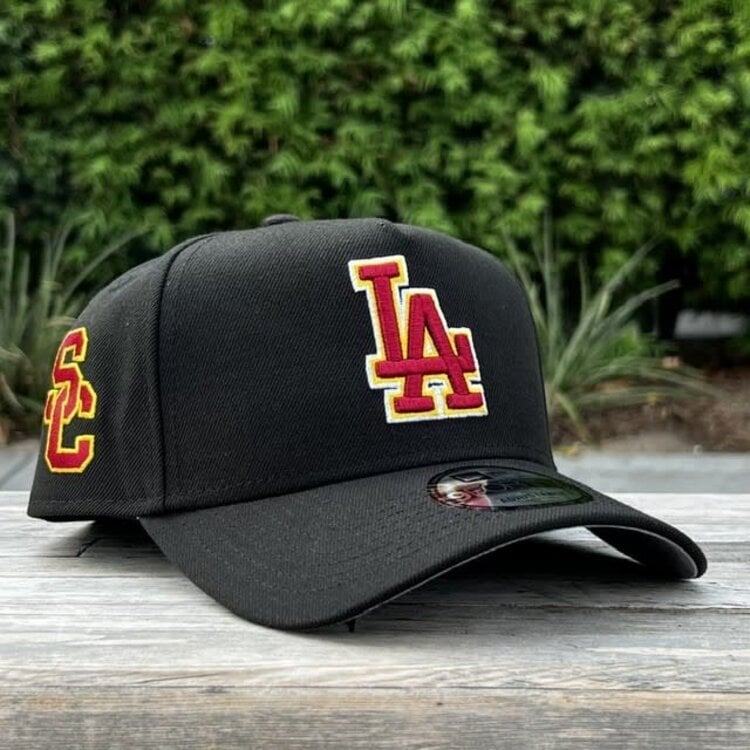 New Era LA Dodgers Black Cardinal-White-Gold SC Side Patch 940 A-Frame