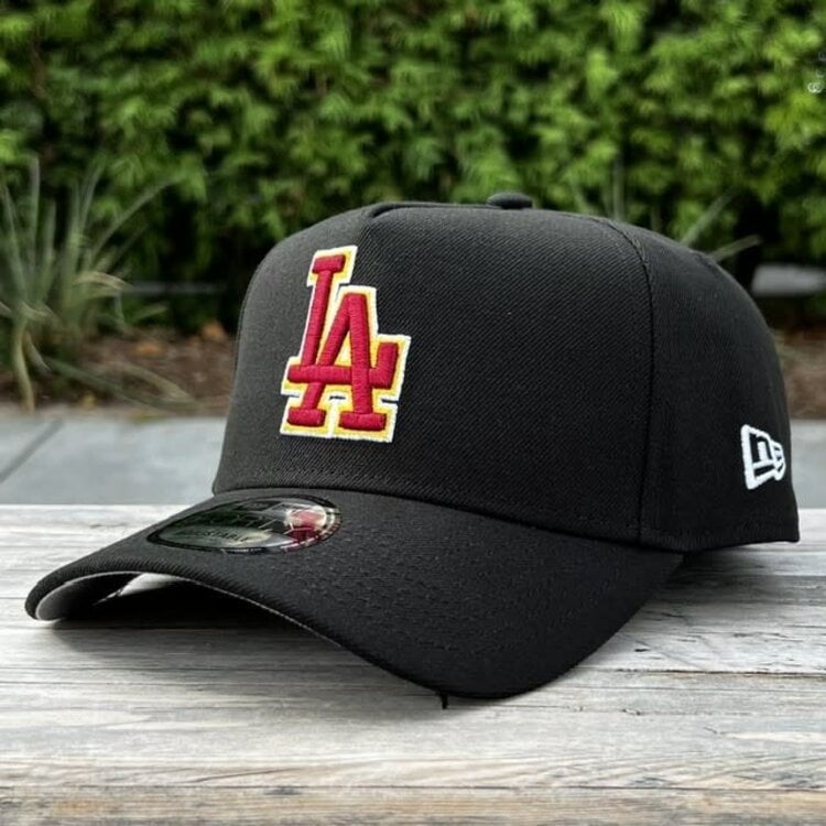 New Era LA Dodgers Black Cardinal-White-Gold SC Side Patch 940 A-Frame