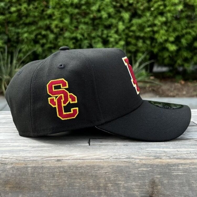 New Era LA Dodgers Black Cardinal-White-Gold SC Side Patch 940 A-Frame