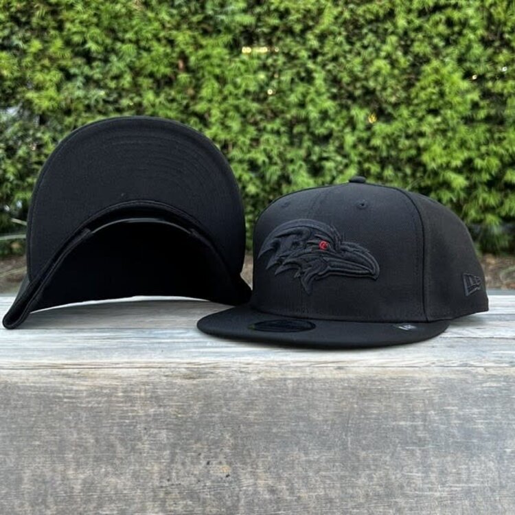 New Era Baltimore Ravens Black Black Snapback 950