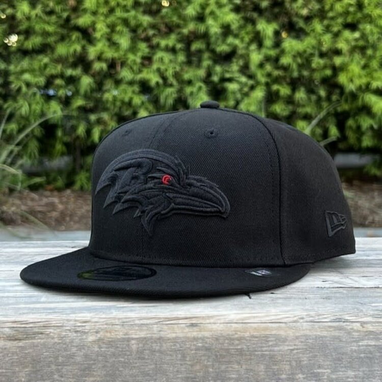 New Era Baltimore Ravens Black Black Snapback 950