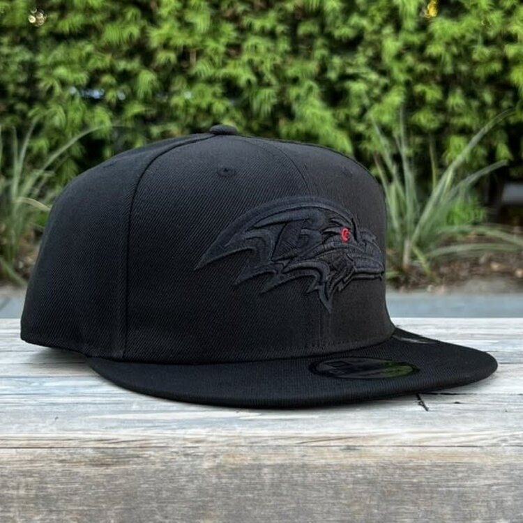 New Era Baltimore Ravens Black Black Snapback 950