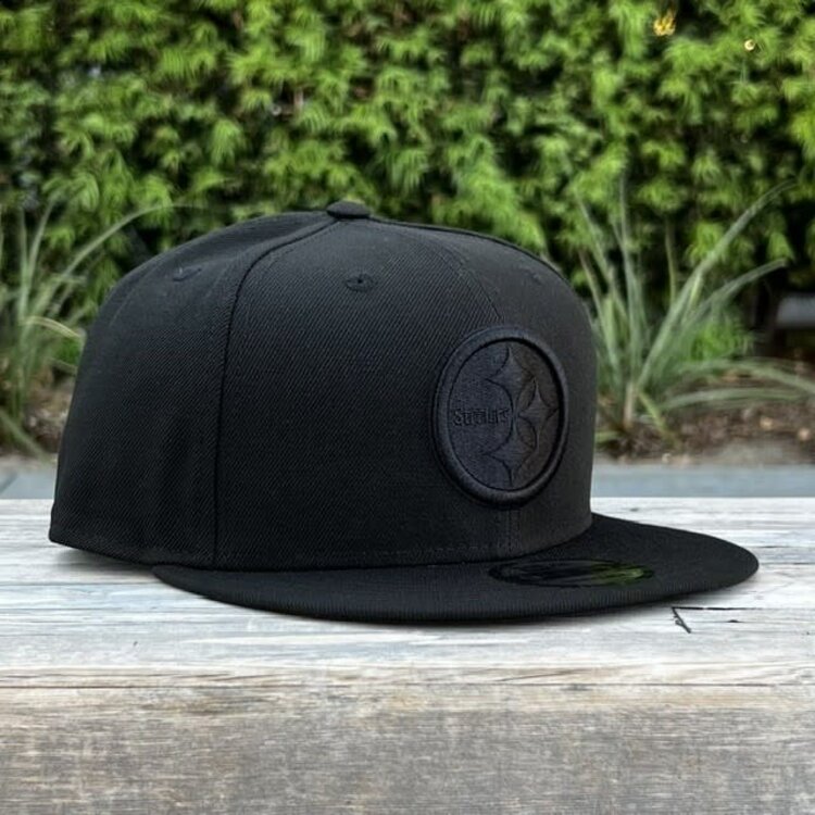 New Era Pittsburgh Steelers Black Black Snapback 950