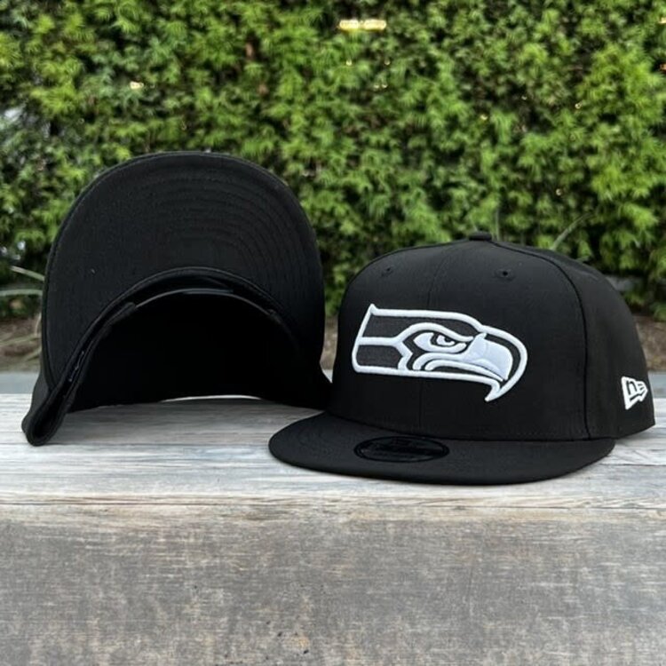 New Era Seattle Seahawks Black White Snapback 950