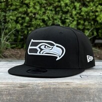 New Era Seattle Seahawks Black White Snapback 950