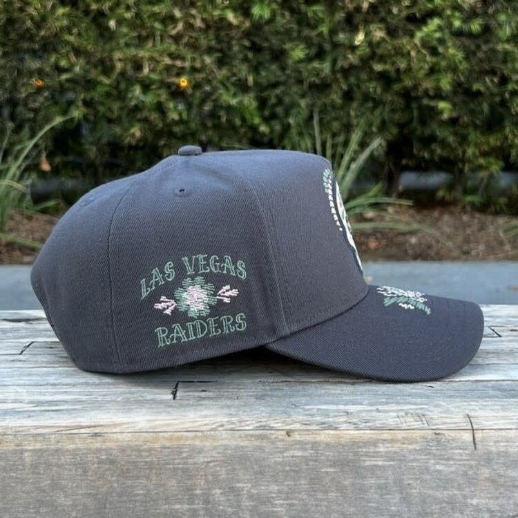 New Era Raiders Day of the Dead Dark Gray 940 A-Frame