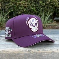 New Era Lakers Day of the Dead Purple 940 A-Frame