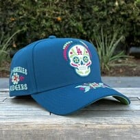 New Era LA Dodgers Day of the Dead Teal 940 A-Frame