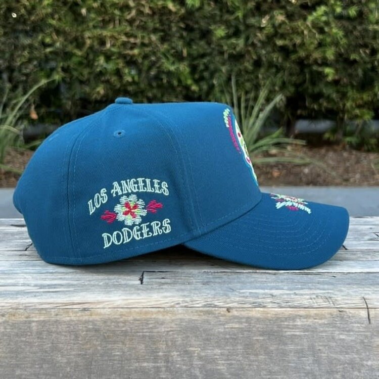 New Era LA Dodgers Day of the Dead Teal 940 A-Frame