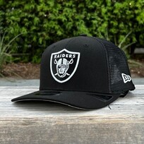 New Era Raiders Black Team Mesh 970 Stretch Snap Adjustable