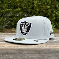 New Era Raiders Light Gray Team Shield