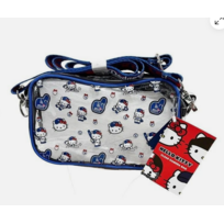 Forever Collectibles LA Dodgers x Hello Kitty Repeat Clear Crossbody Bag