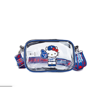 Forever Collectibles LA Dodgers x Hello Kitty Big Logo Clear Crossbody Bag