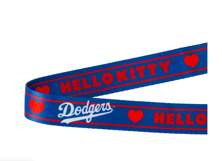 Forever Collectibles LA Dodgers x Hello Kitty Big Logo Clear Crossbody Bag