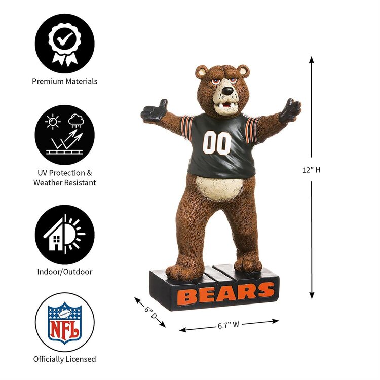 Evergreen Chicago Bears Mascot Statue