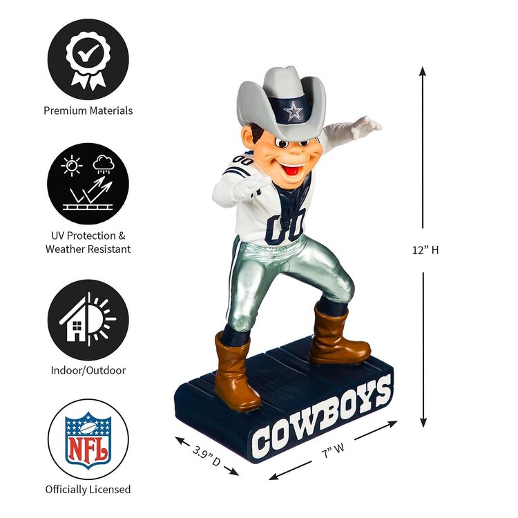 Evergreen Dallas Cowboys Mascot Statue