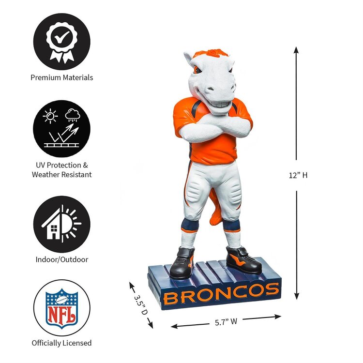 Evergreen Denver Broncos Mascot Statue