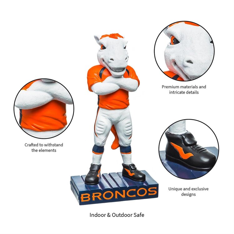 Evergreen Denver Broncos Mascot Statue