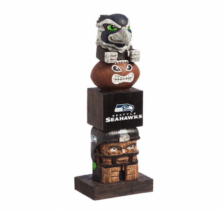 Evergreen Seattle Seahawks Tiki Tiki Totem
