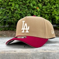 New Era LA Dodgers Khaki/Cardinal Ivory 940 A-Frame