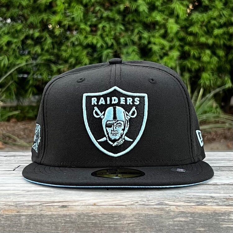 New Era Raiders Shield Black Icy Blue Cloud UV