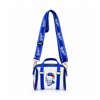 Forever Collectibles LA Dodgers x Hello Kitty Clear Mini Crossbody Duffel Bag