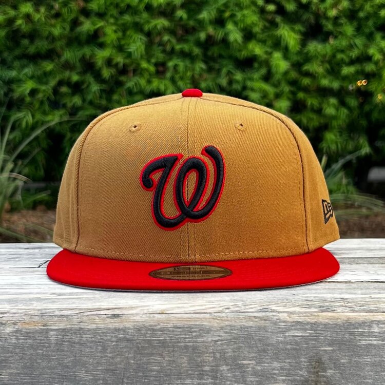 New Era Washington Nationals Light Bronze/Red Scarlet 950 Snapback