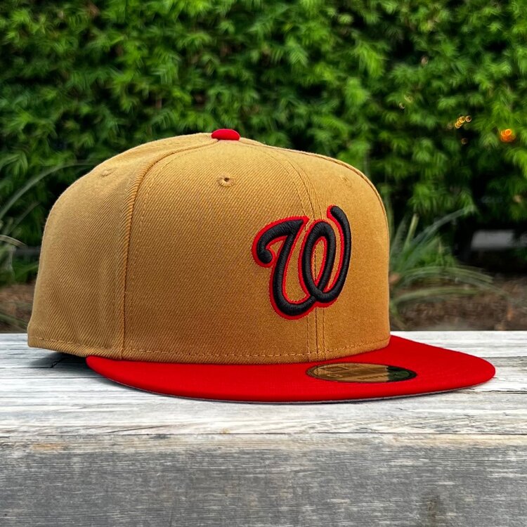 New Era Washington Nationals Light Bronze/Red Scarlet 950 Snapback