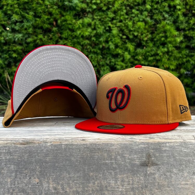 New Era Washington Nationals Light Bronze/Red Scarlet 950 Snapback
