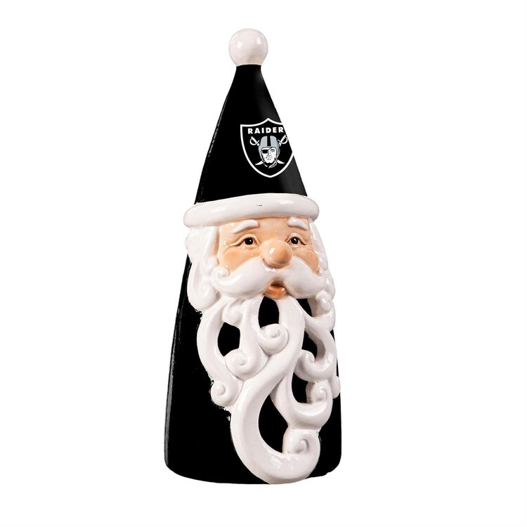 Evergreen Las Vegas Raiders 8" Santa LED Statue