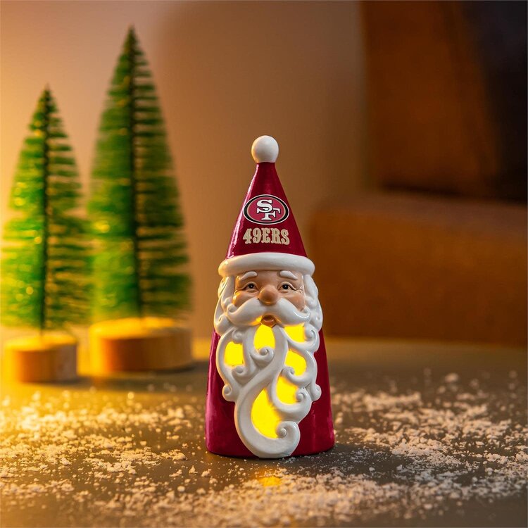 Evergreen San Francisco 49ers 8" Santa LED Statue