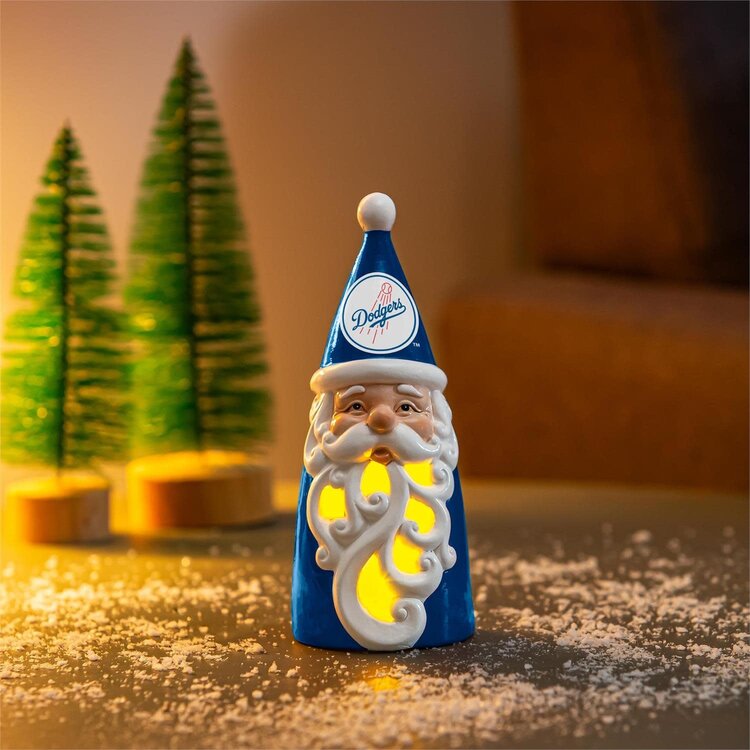 Evergreen Los Angeles Dodgers 8" Santa LED Statue