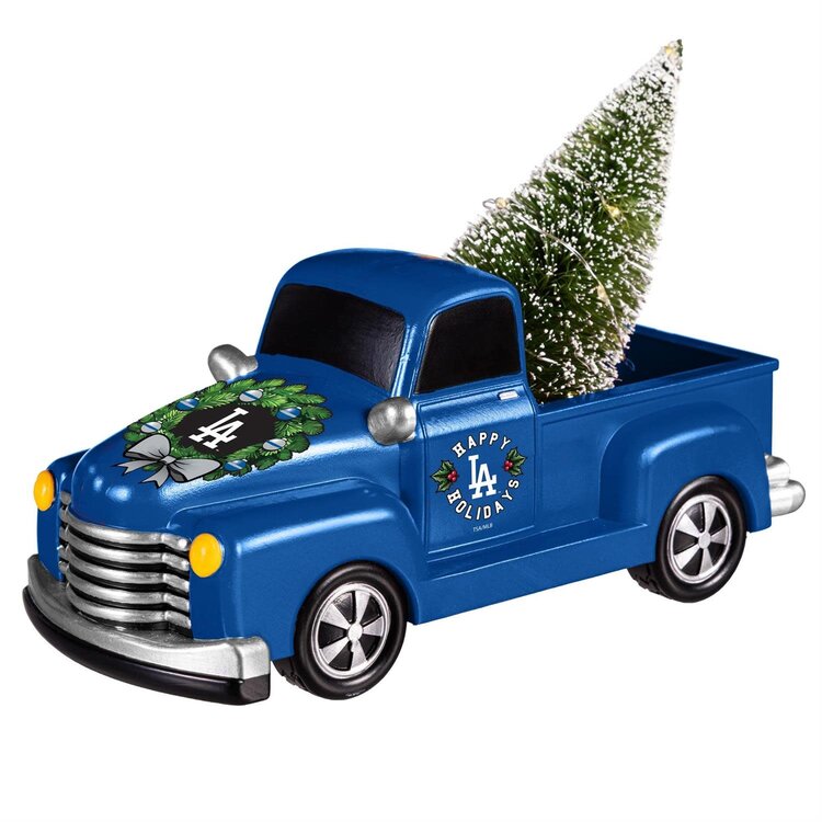 Evergreen LA Dodgers Holiday Rally Truck Statue 8.66"L x 4.33"H