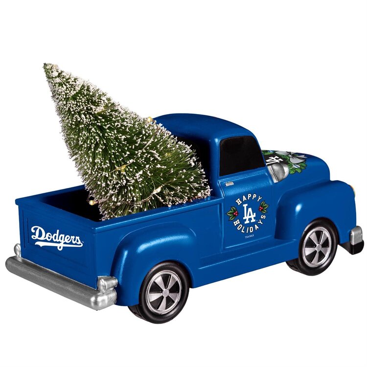 Evergreen LA Dodgers Holiday Rally Truck Statue 8.66"L x 4.33"H