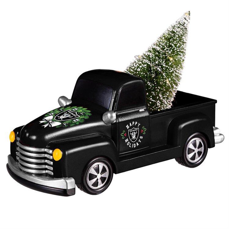 Evergreen Raiders Holiday Rally Truck Statue 8.66"L x 4.33"H
